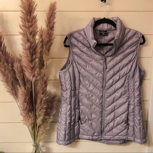 Mauve puffer vest